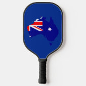 Australischer Flaggenrock-Ayers Rock Pickleball Schläger (Rückseite)