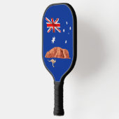 Australischer Flaggenrock-Ayers Rock Pickleball Schläger (Links)