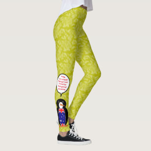 Australischer Flaggentag Frau Pinguin Sprechen Leggings