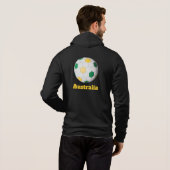 Australischer Fußball Hoodie (Schwarz voll)