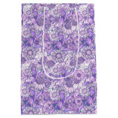 Australischer Garten mit Lila Wildblume Mittlere Geschenktüte (Rückseite)