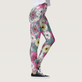 Australischer Garten rosa Blüte Leggings (Rechts)