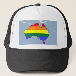 Australischer GLBT Stolz Truckerkappe