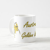 Australischer goldener Zweig Kaffeetasse (Vorderseite Links)