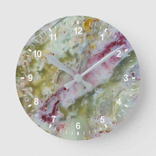 Australischer grüner Opalit Runde Wanduhr (Vorderseite)