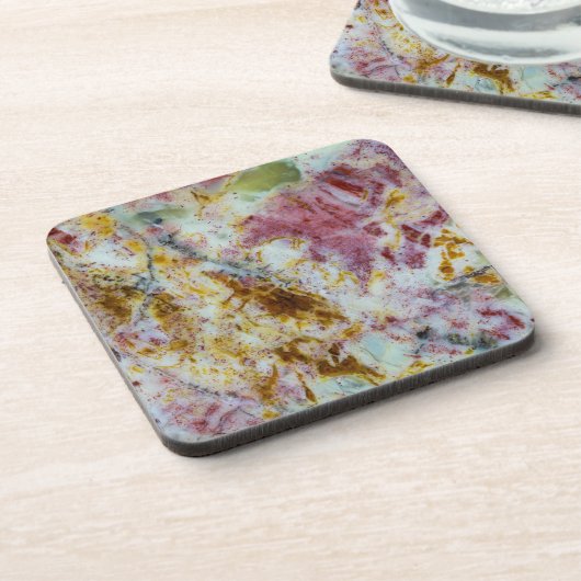 Australischer Grüner Opalit-Slab Getränkeuntersetzer (Linke Seite)