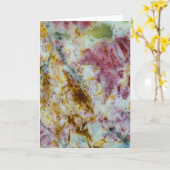 Australischer Grüner Opalit-Slab Karte (Gelbe Blume)