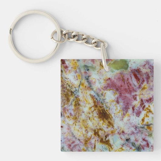 Australischer grüner Opalite-Slab Schlüsselanhänger (Vorderseite)