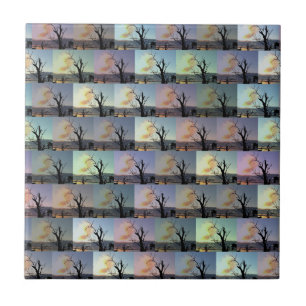 Australischer Gummibaum Abstrakte Kunst, Fliese