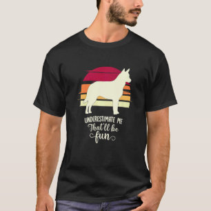 Australischer Heeler Rinderhund Retro 2 T-Shirt