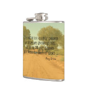 Australischer Henry Lawson Zitat Trinkflasche Flachmann (Links)