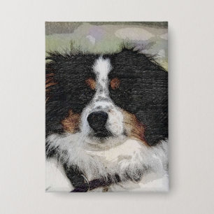 Australischer Hirte, Hund, Natur Button