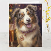 Australischer Hirte Karte (Gelbe Blume)