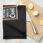 Australischer Hirte Mein Hund hält mich für Cool f Geschirrtuch (Viertel Falte)