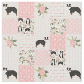 Australischer Hirte-Patchwork-Büffel kariert Stoff (Nahaufnahme)