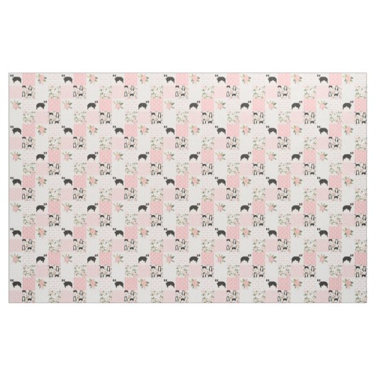 Australischer Hirte-Patchwork-Büffel kariert Stoff (Fat Quarter (45,7 x 55,9 cm))