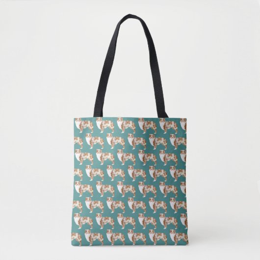 Australischer Hirte Red Merle Tote Bag Tasche (Vorderseite)
