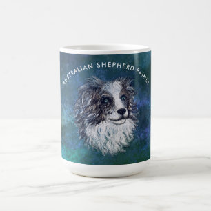 Australischer Hirte zeichnend Kaffeetasse