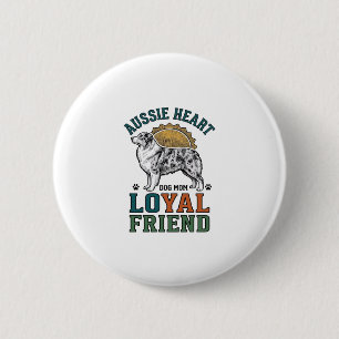 Australischer Hunde Liebhaber Vintage Graviert Sch Button