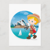 Australischer Junge Postkarte (Vorderseite)