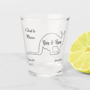 Australischer Junggeselinnen-Abschied Kangaroo Sho Schnapsglas