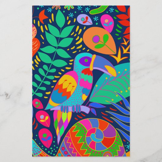 Australischer Jungle Parrot Kangaroo Koala Briefpapier (Vorderseite)