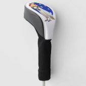 Australischer Kakadu  Golf Headcover (angewinkelt)