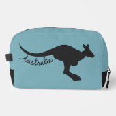 Australischer Kangaroo Individuelle Name & Color Waschbeutel (Vorderseite)