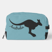 Australischer Kangaroo Individuelle Name & Color Waschbeutel (Rückseite)