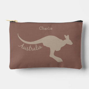 Australischer Kangaroo Individuelle Name & Color Zubehörtasche