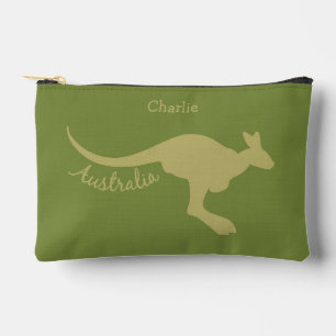 Australischer Kangaroo Individuelle Name & Color Zubehörtasche