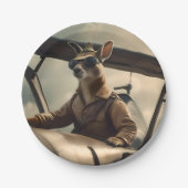 Australischer Kangaroo-Pilot, Pappteller (Vorderseite)