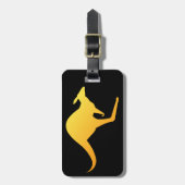 Australischer Känguru Bild-Gepäckanhänger Gepäckanhänger (Vorderseite vertikal)