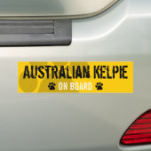 Australischer Kelpie an Bord Autoaufkleber (Auf Auto)