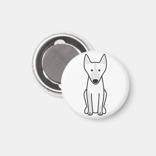 Australischer Kelpie Dog Cartoon Magnet (Vorderseite/Rückseite)