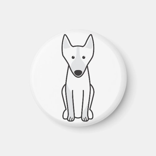 Australischer Kelpie Dog Cartoon Magnet (Vorne)