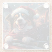 Australischer Kelpie Dog Roller Untersetzer Weihna (Rückseite)