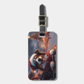 Australischer Kelpie Dog Roller Untersetzer Weihna Gepäckanhänger (Vorderseite vertikal)