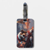 Australischer Kelpie Dog Roller Untersetzer Weihna Gepäckanhänger (Rückseite vertikal)