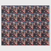 Australischer Kelpie Dog Roller Untersetzer Weihna Geschenkpapier (Flach)