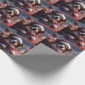 Australischer Kelpie Dog Roller Untersetzer Weihna Geschenkpapier (Ecke)