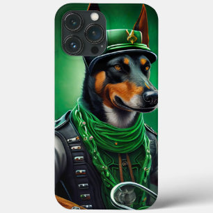 Australischer Kelpie fährt Fahrrad am St. Patrick' Case-Mate iPhone Hülle