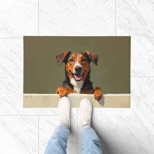 Australischer Kelpie-Fußmatten-Kunst Fußmatte (Indoor)