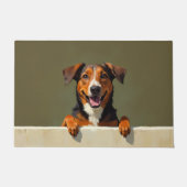 Australischer Kelpie-Fußmatten-Kunst Fußmatte (Vorderseite)