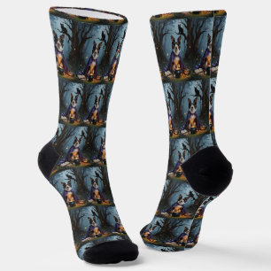 Australischer Kelpie-Hund - Whimsical Halloween-Ma Socken