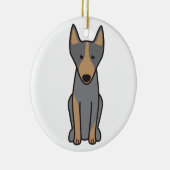 Australischer Kelpie-HundeCartoon Keramikornament (Rechts)