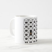 Australischer Kelpie in den Schafen Kaffeetasse (Vorderseite Links)
