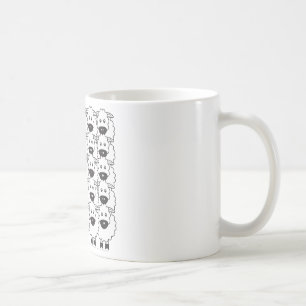 Australischer Kelpie in den Schafen Kaffeetasse