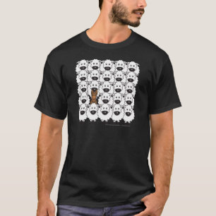 Australischer Kelpie in den Schafen T-Shirt