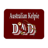 Australischer Kelpie-Vater Magnet (Horizontal)